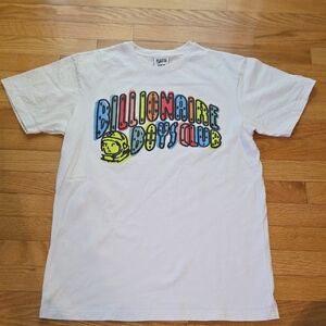 Billionaire Boys Club White Tee with Multicolor Logo